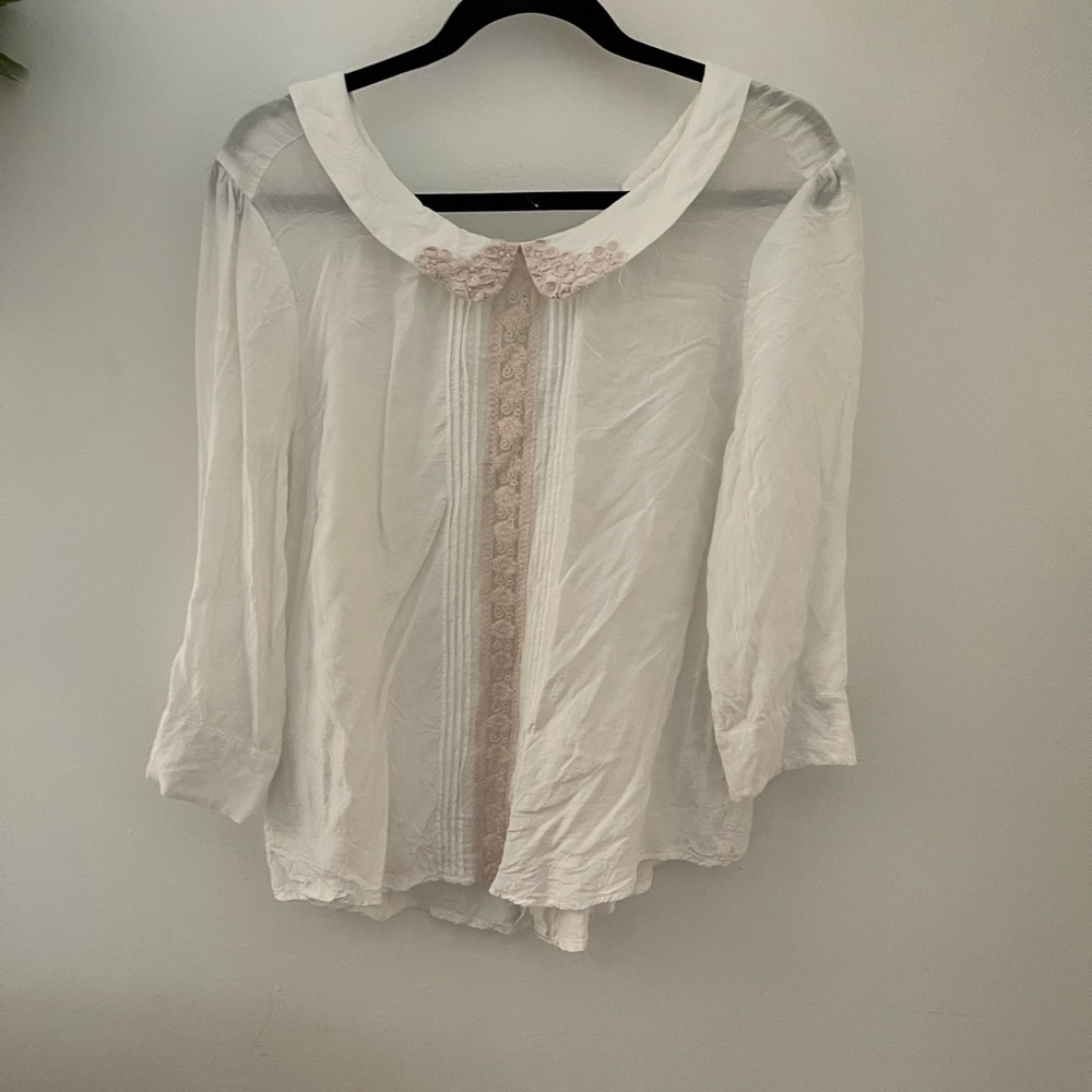 Free People Embroidered Top